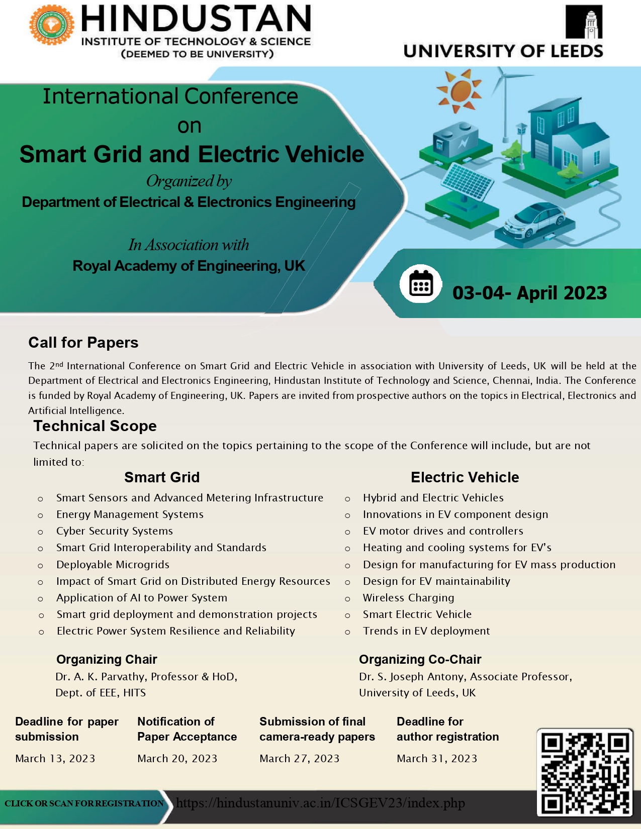 International Conference on Smart Grid and Electric Vehicle ICSGEV 23