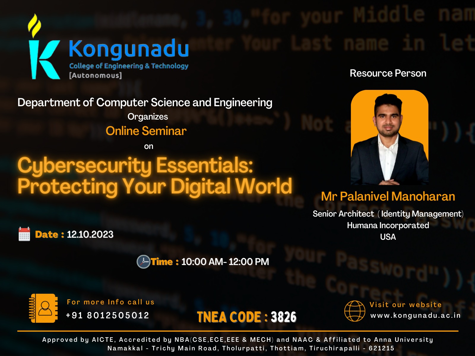 One-day Seminar on Cyber Security Essentials: Protecting Your Digital World 2023