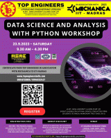 Data Science and Analysis with Python Workshop 2023 Data Science Workshop Poster