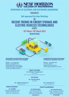 Five Day Workshop on Recent Trends in Energy Storage and Electric Vehicle Technology 2023 Workshop Poster