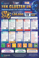 Tekcluster`26 National Level Technical Symposium Poster