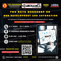 Two Days Workshop on Web Development and Automation 2024 Workshop Poster