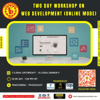 Two Day Workshop on Web Development (Online Mode) 2026 online Poster