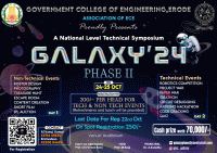 GALAXY '24 PHASE II National Level Technical Symposium Poster