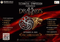 Dracarys'26 National Level Technical Symposium Poster