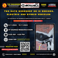 Two Days Workshop on Ic Engines, Electric and Hybrid Vehicles 2024 Workshop Poster