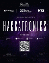 Hackatronics 2.0 Hackathon Poster
