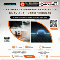 One Week Internship Training on IC, EV and Hybrid Vehicles (hybrid Mode) 2024 Internship Training  Poster