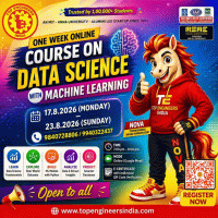 One Week Online Course on Data Science with Machine Learning 2026 online Poster