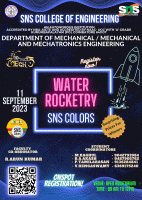 SNS COLORS 2k23 (Water Rocketry) 2023 Technical Event Poster