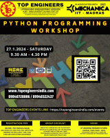 Python Programming Workshop 2024 Workshop Poster