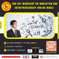 Two Day Workshop on Innovation and Entrepreneurship (Online Mode) 2026 online Poster