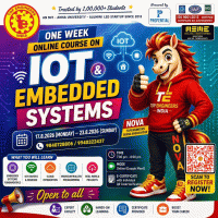 One Week Online Course on IoT and Embedded Systems 2026 online Poster