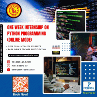 One Week Internship on Python Programming (online Mode) 2026