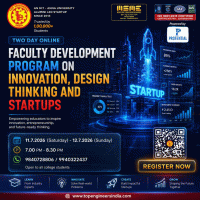Two Day Online Faculty Development Program on Innovation, Design Thinking and Startups 2026 online Poster