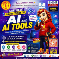 One Week Online Course on AI and AI Tools 2026 online Poster