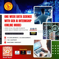 One Week Data Science with Gen AI Internship 2026 Internship Poster