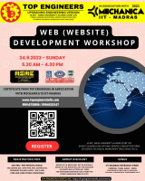 Web (website) Development Workshop 2023 Workshop Poster
