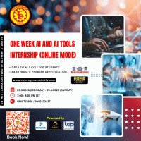 One Week AI and AI Tools Internship 2026 Internship Poster