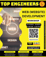 Web (website) Development Workshop 2023 Workshop Poster