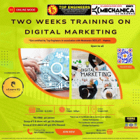 Two Weeks Training on Digital Marketing (Online Mode) Training Program Poster