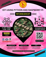 IoT using Python and Raspberry Pi Workshop 2023 Workshop Poster
