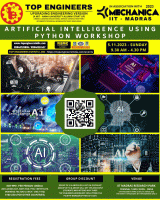 Artificial Intelligence using Python Workshop 2023 Workshop Poster