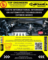 7 Days International Internship on Automotive Technologies (hybrid Mode) 2023 Internship Poster