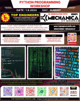 Python Programming Workshop 2024 Workshop Poster