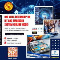 One Week Internship on IoT and Embedded System (online Mode) 2026