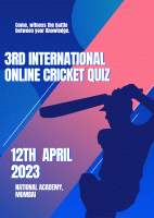 CRICKET QUIZ Sports Quiz Poster