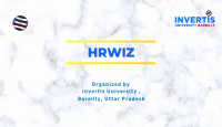 HRWiz 2023 National Online Quiz Competition Poster