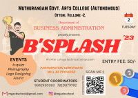 B'Splash 2k23 Symposium Poster