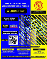 Data Science and Data Visualization using Python Workshop 2024 Workshop Poster