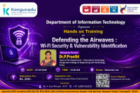 Hands-on Training on Defending the Airwaves: Wi-Fi Security & Vulnerability Identification 2026 Training Program Poster