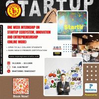 One Week Internship on Startup Ecosystem, Innovation and Entrepreneurship (online Mode) 2026