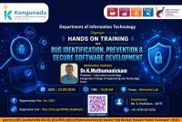 Hands-on Training on Bug Identification, Prevention & Secure Software Development 2026 Training Program Poster