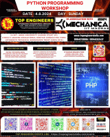 Python Programming Workshop 2024 Workshop Poster