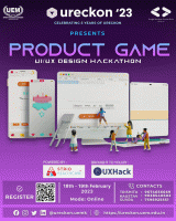 Ureckon 2023/ Product Game 2023 Hackathon Poster