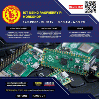 IoT using Raspberry Pi Workshop 2023 Workshop Poster