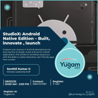 StudioX - Android Development Workshop 2025 Workshop Poster