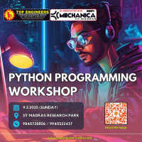 Python Programming Workshop 2025 Workshop Poster