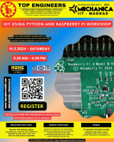 IoT using Python and Raspberry Pi Workshop 2024 Workshop Poster
