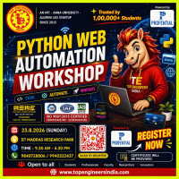 Python Web Automation Workshop 2026 venue Poster