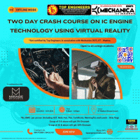 Two Day Crash Course on IC Engine Technology using Virtual Reality 2024 Crash Course Poster
