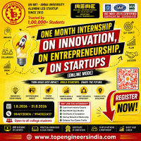 One Month Internship on Innovation, Entrepreneurship and Startups (Online Mode) online Poster