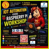 IoT Automation using Raspberry Pi Workshop 2026 venue Poster