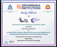 AI-Driven Brain–Computer Interface (BCI) Systems with Digital Twin for Advanced Medical Rehabilitation and Neurofeedback Training 2026 Seminar Poster