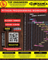 Python Programming Workshop 2024 Workshop Poster