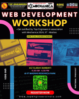 WEB (Website) Development Workshop 2024 Workshop Poster